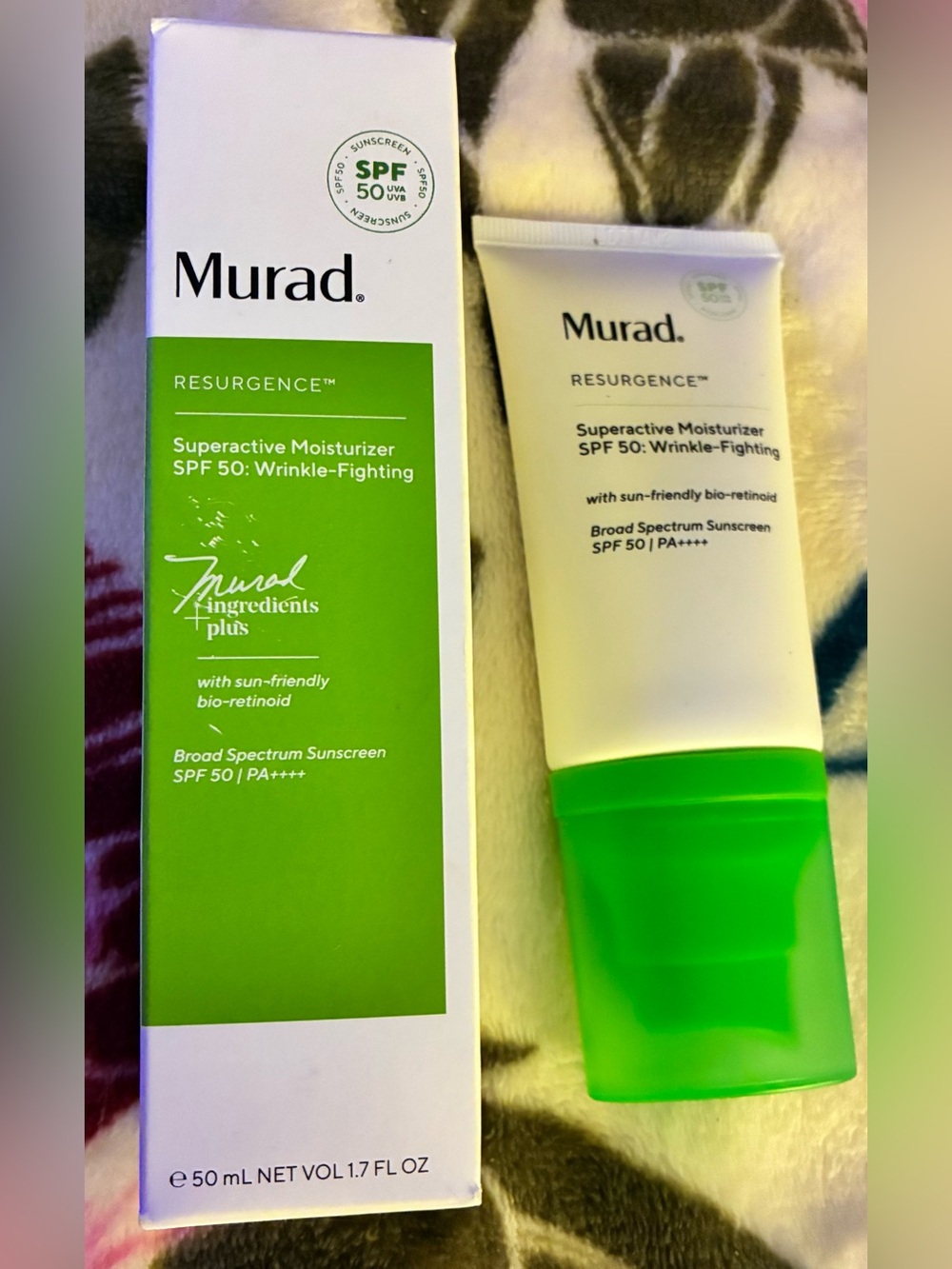 Murad Resurgence Superactive Moisturizer SPF 50 Wrinkle-Fighting 1.7 oz